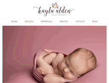 Tablet Screenshot of kaylaaldenphotography.com
